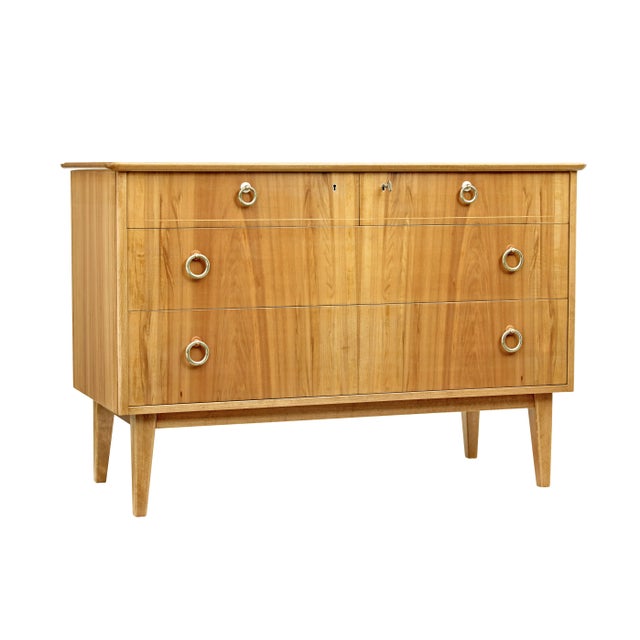 Mid-Century Swedish Walnut Chest of Drawers by Bodafors, 1950s For Sale - Image 10 of 10
