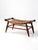 Vintage Early American Rush Seat Bench Stool For Sale - Image 12 of 17