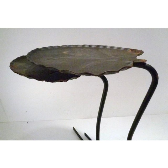 Mid Century Salterini Iron Lily Pad Nesting Tables Chairish