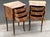 French 1940s Pair of French Louis XV Style Rosewood Side Tables Nightstands. For Sale - Image 3 of 7