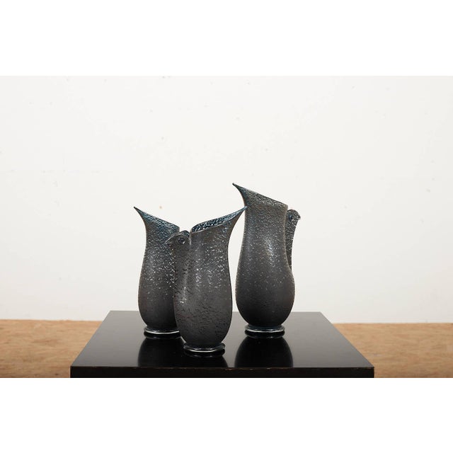 Barbarico Vases by Ercole Barovier for Barovier & Toso, 1951, Set of 3 For Sale - Image 12 of 15