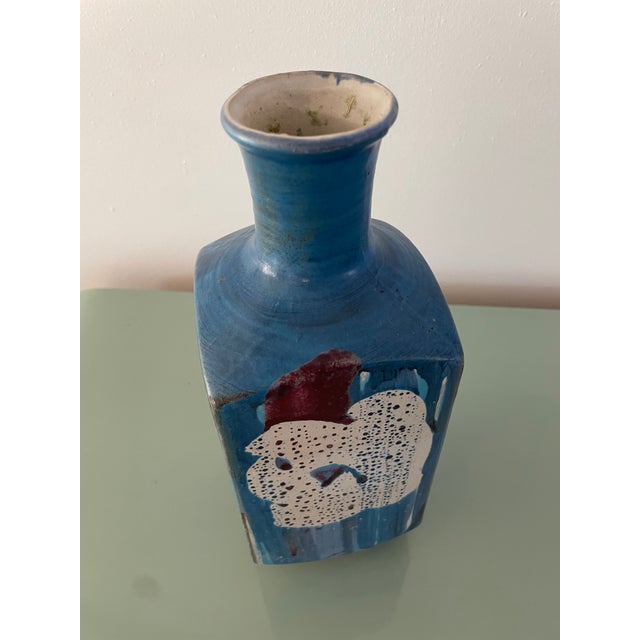 Ceramic Vintage Pacific Stoneware Pottery Vase 1960's Signed Hand Painted Portland For Sale - Image 7 of 7