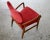 Wood Danish 1950's Lounge Chair With Slim Sculptural Carved Oak Frame For Sale - Image 7 of 9