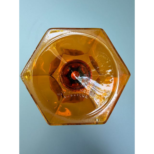 Art Deco Amber Crystal Vase by Val Saint Lambert, 1930s For Sale - Image 3 of 4