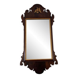 Chippendale Mirror With Eagle Pediment For Sale