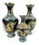 Early 20th Century Antique Chinese Qing Dragon Cloisonne Enamel Vases - Set of 3 For Sale - Image 5 of 8
