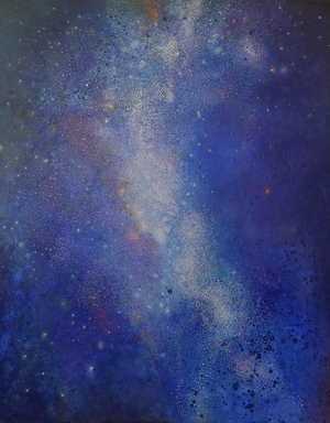 Barbara Hubert, Galaxy 1, 2025, Oil on Canvas