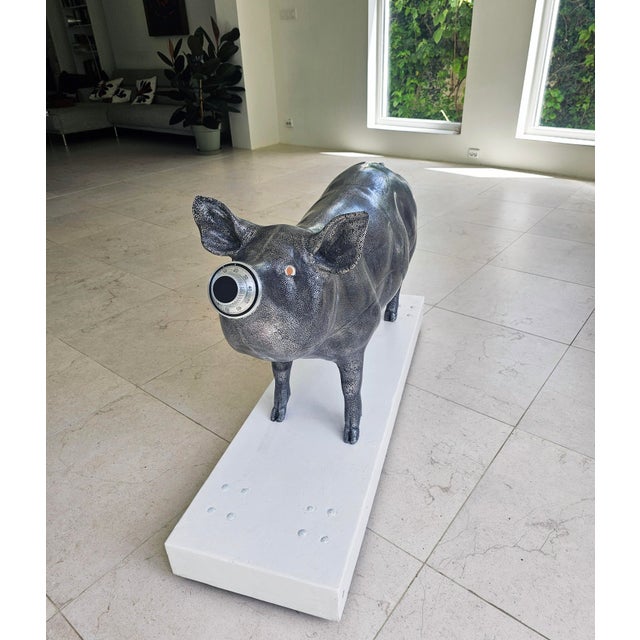 Greedy Pig in Heavy Metal by Jan Paul For Sale - Image 12 of 18