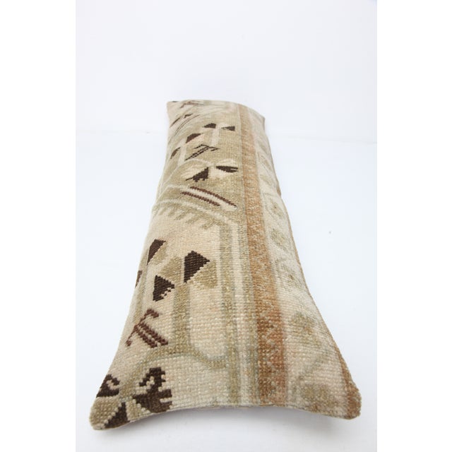 Handmade Tribal Turkish Pillow Cover - 12'' X 37'' For Sale - Image 9 of 9