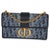 Contemporary Blue Denim Oblique 30 Montaigne East West Chain Bag For Sale - Image 3 of 10