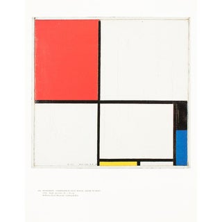 1991 After Piet Mondrian "Composition With Red, Yellow and Blue", Full-Color Parisian Print For Sale