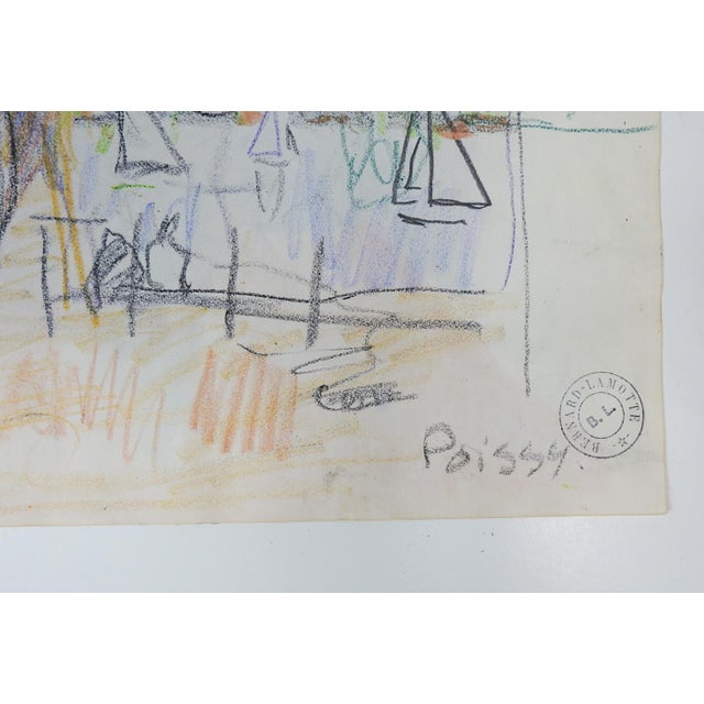 Early 20th Century Early 20th Century Portrait of Tahitian Woman Watercolor Painting For Sale - Image 5 of 5