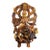 Late 19th Century Large Carved Faux Horn Bodhisattva Riding Dragon Sculpture For Sale