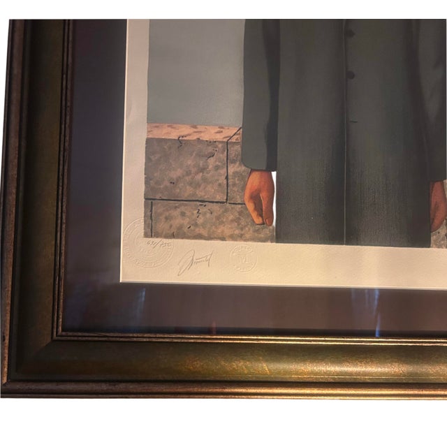 1990s Rene Magritte’s Limited and Number Lithograph of ‘Son of Man’ Matted and Framed For Sale In Los Angeles - Image 6 of 11
