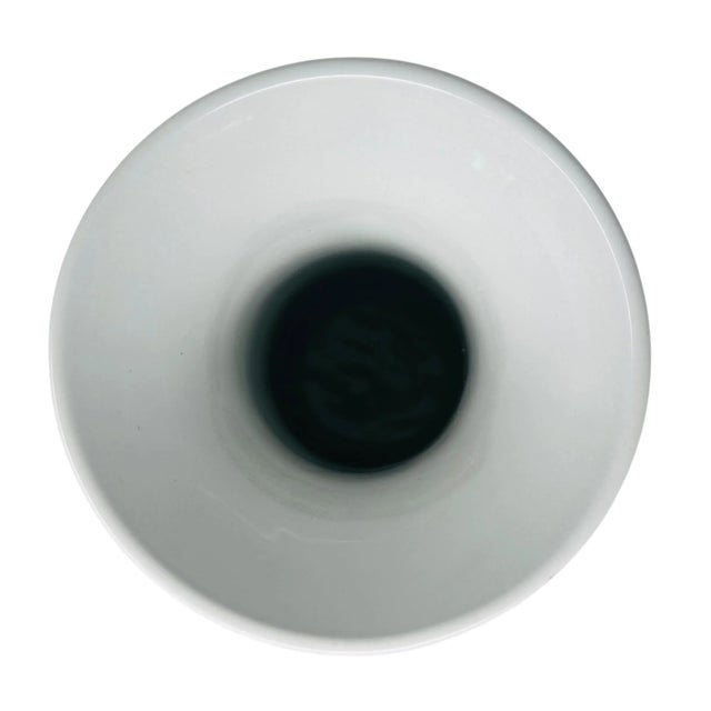 Vintage Hand-Painted Famille Rose Porcelain Vase With Bird , Floral, and Bamboo Motif, Made in Taiwan For Sale - Image 10 of 12