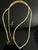 Italian 14k Gold Herringbone Chain Necklace With Solitaire Diamond From Vicenza, Italy. For Sale In South Bend - Image 6 of 6