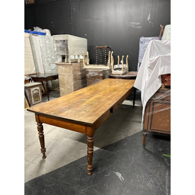 Early 20th Century Antique French Country Farm Dining Table Chairish