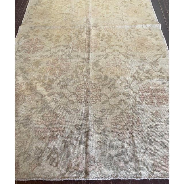 Traditional Antique Turkish Oushak Rug, 4'11" X 9'7" #11141 For Sale - Image 3 of 9