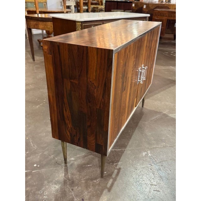 Mid-Century Modern Italian Mid-Century Patchwork Side Cabinet For Sale - Image 3 of 6