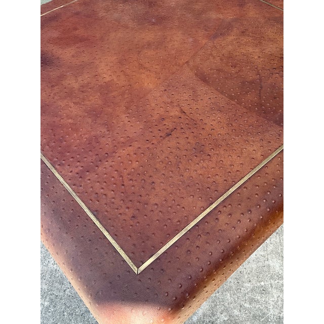 Vintage Karl Springer Ostrich Game Table For Sale - Image 11 of 16
