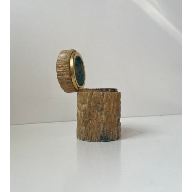 Vintage Italian Alabaster Stone Trinket Box by Romano Bianchi, 1970s For Sale - Image 6 of 10