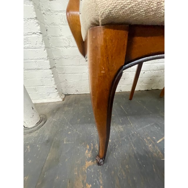 Wood Vintage French Provincial Style Cane Back Armchairs—A Pair For Sale - Image 7 of 10