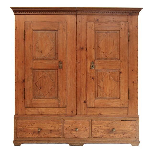 Antique Wardrobe in Oak, 1800s For Sale