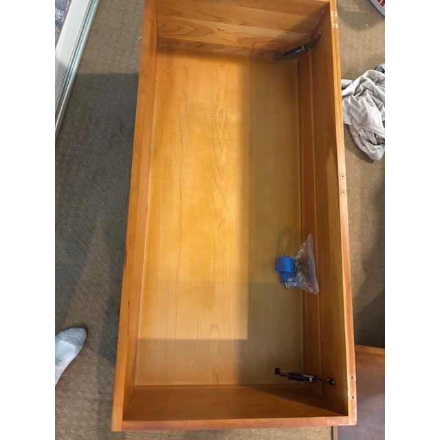 Harden Furniture Vintage Harden Solid Cherry Blanket Chest With Drawer For Sale - Image 4 of 5