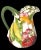 Vintage Ceramic Pitcher Jug Vegetables Multi Color Love Debbie Multicolor For Sale - Image 9 of 12