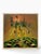 Original oil on canvas by Curt Frankenstein (1920–2009), presenting a distinctly surrealist woodland landscape punctuated...