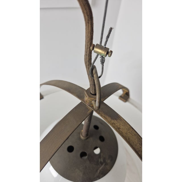 Omega Pendant in Brass by Vico Magistretti for Artemide, 1960s For Sale - Image 9 of 12