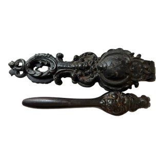 Victorian Black Cast Iron Nutcracker-Two Available For Sale