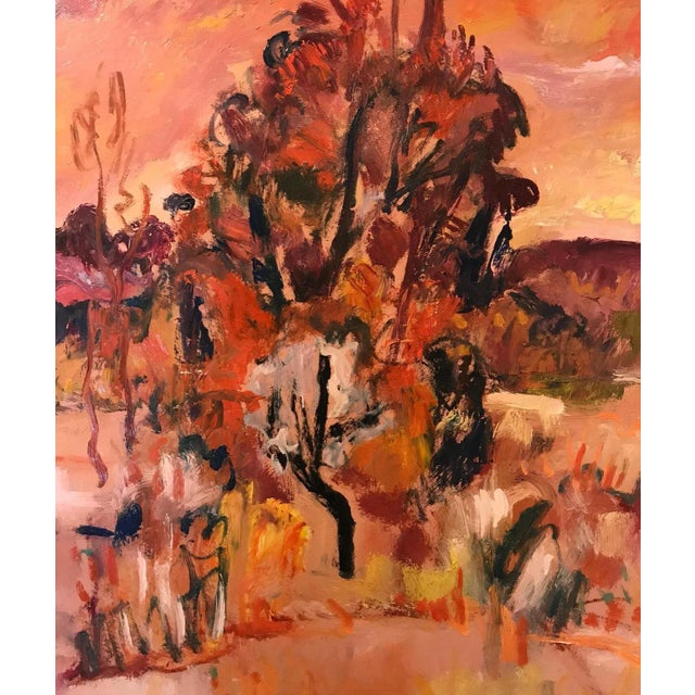 Jean Krillé, Tableau No. 75, Oil on Wood, 1988 For Sale - Image 4 of 7