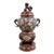 Antique Chinese Qing Dynasty Archaic Style Bronze Enamel Champlevé Censer 1900 For Sale