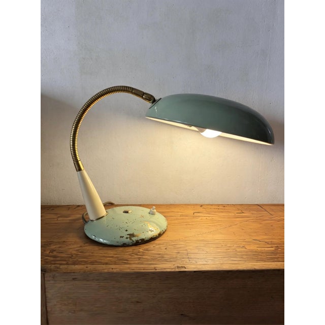 Vintage Italian Gooseneck Table Lamp, 1960s For Sale - Image 6 of 11