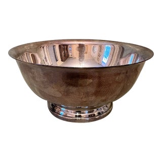 Mid 20th Century Gorham Silverplate Footed Serving Bowl For Sale