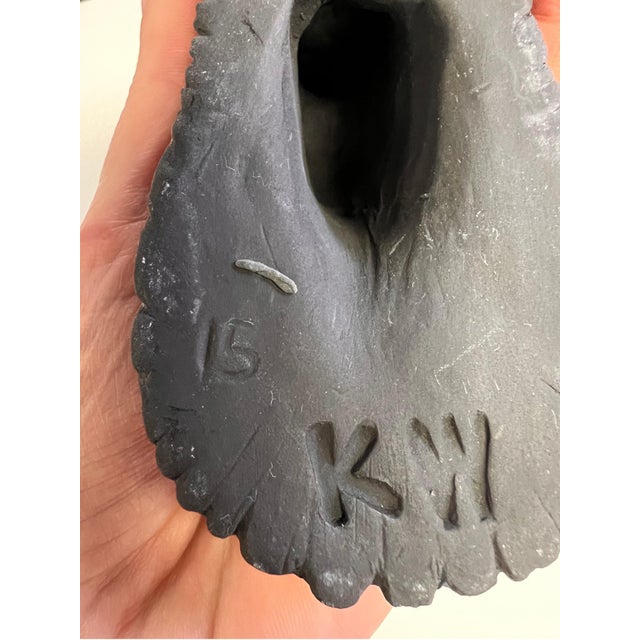Karla Walter Karla Walter Ceramic Wall Sculpture of Crow #15 2023 For Sale - Image 4 of 12