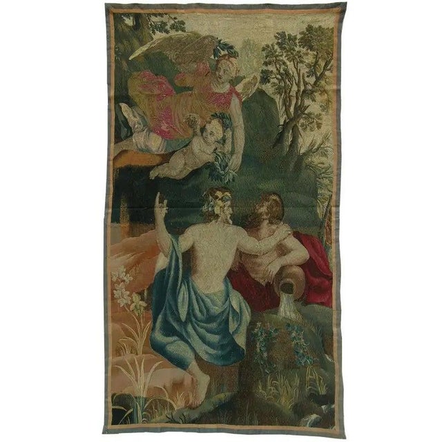 17th Century 17th Century Antique Flemish Tapestry For Sale - Image 5 of 9