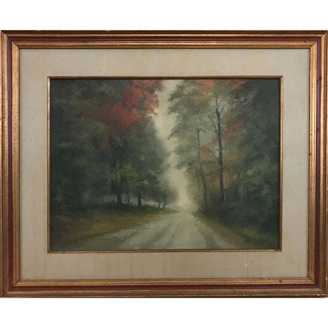 Henri Gadbois Naturalistic Texas Road Landscape 1970s For Sale In Houston - Image 6 of 6