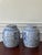 Mid 20th Century Vintage Lidded Blue and White Double Happiness Jars— A Pair For Sale - Image 5 of 13