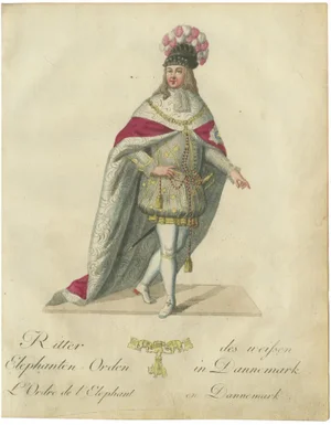 Christian Friedrich Schwan, Knight of the Order of the Elephant, 1791, Paper