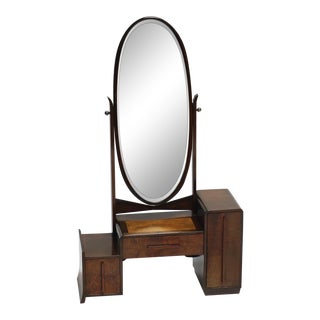 Early 20th Century Vanity Mirror With Drawers For Sale