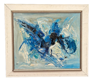 Bo Westberg, Strummer, 1950s, Oil on Canvas, Framed 70 × 60 Cm