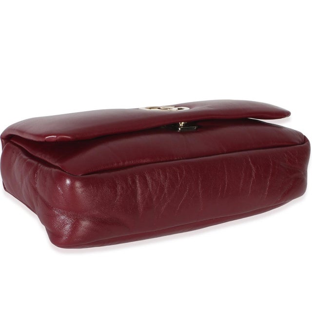 Red Lambskin GG Milano Small Top Handle Shoulder Bag For Sale In New York - Image 6 of 8