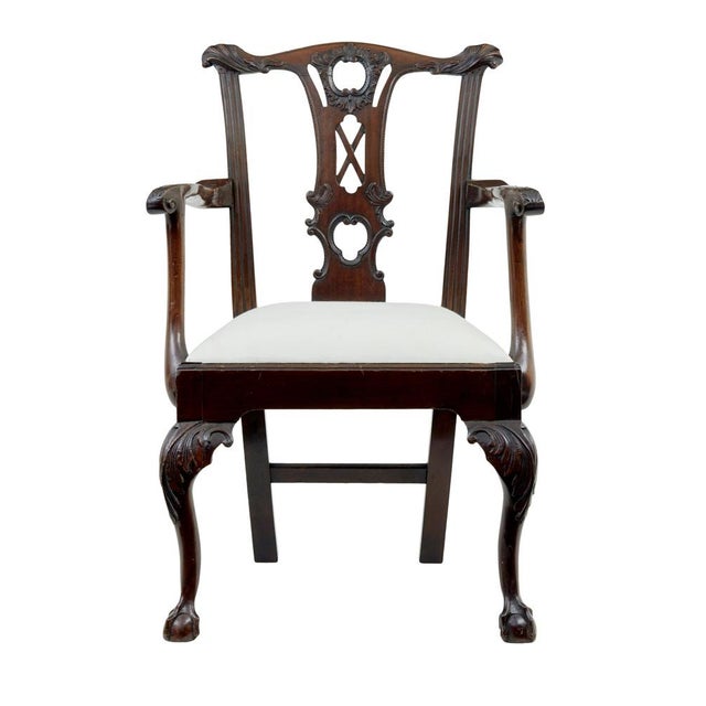 19th Century Chippendale Dining Chairs, 1860s, Set of 10 For Sale - Image 4 of 12