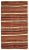 Textile Mid 20th Century Striped Decorative Vintage Kilim Rug For Sale - Image 7 of 7