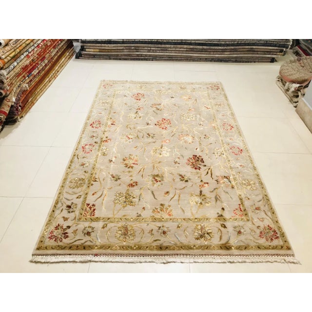 Indian Floral Rug, 1980s For Sale - Image 18 of 18