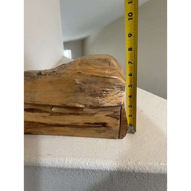 Vintage Burlwood Jewelry Box Signed Burl Craft Oregon For Sale - Image 11 of 11