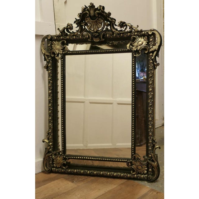 Large Napoleon III French Cushion Mirror For Sale - Image 3 of 7