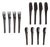 Linea 72 Alitalia Flatware by Joe Colombo & Ambrogio Pozzi, 1972, Set of 12 For Sale